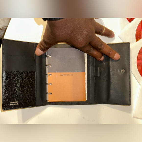 David’s Cenci Italy leather calendar card ID holder - Picture 5 of 6